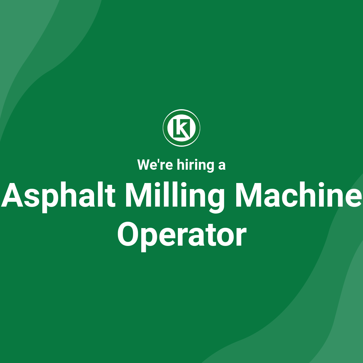 Asphalt Milling Machine Operator